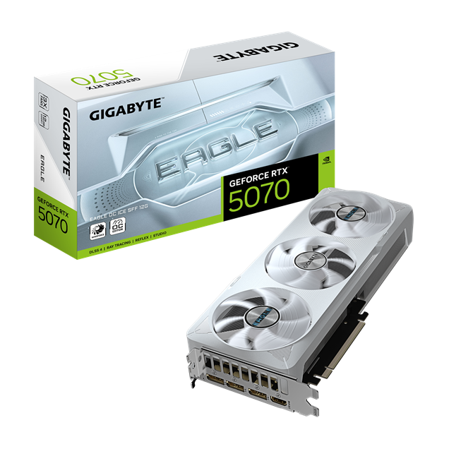 Gigabyte GeForce RTX 5070 EAGLE ICE SFF OC 12GB GDDR7 Graphics Card